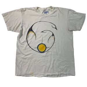 Clemence Wescoupe Birds Art Vintage Single Stitch Light Mens L Hanes Artist USA